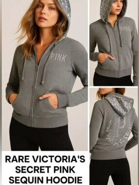 Y2K Victoria’s Secret‎ PINK Sequin Hoodie